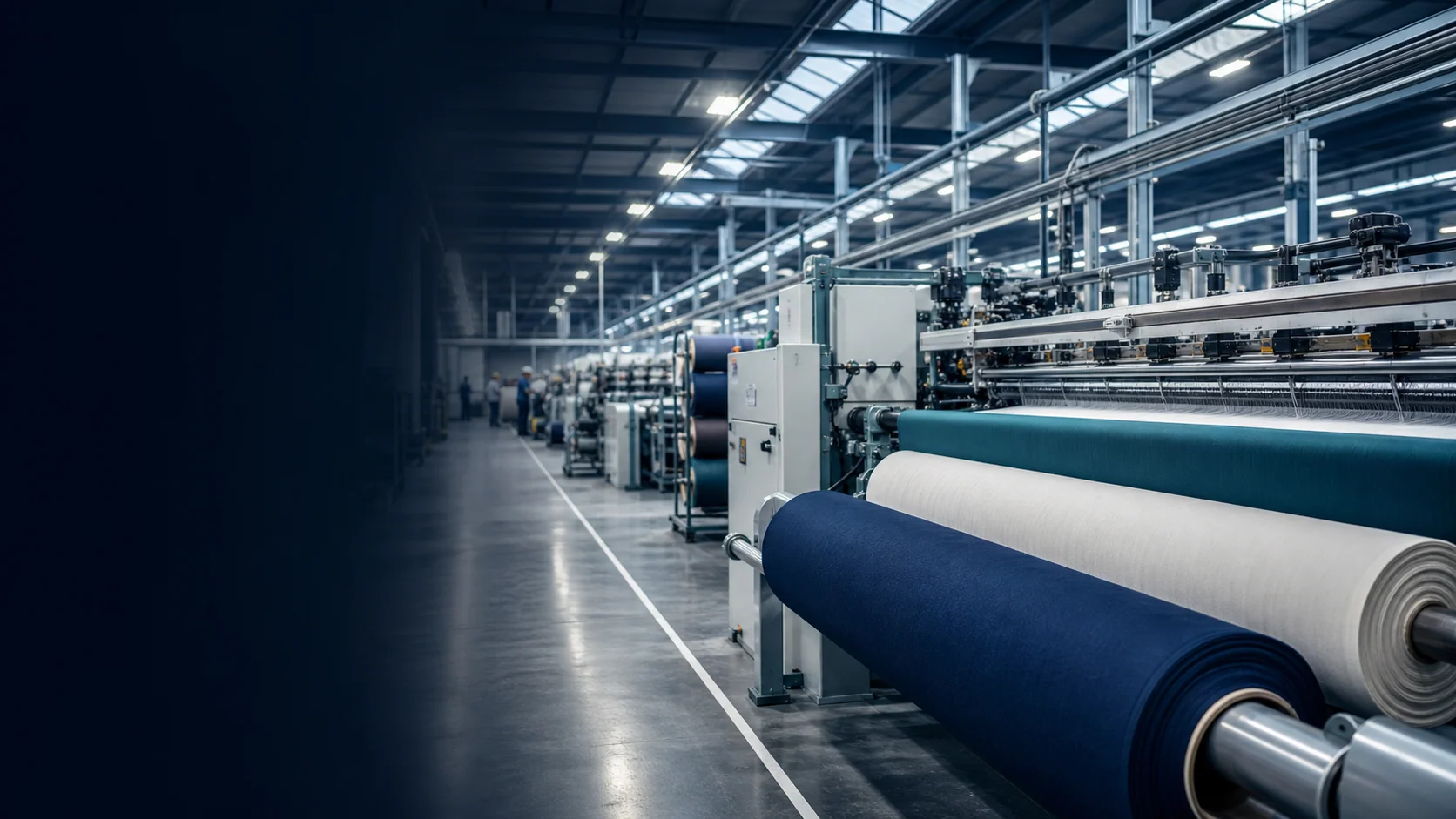 Modern textile manufacturing floor